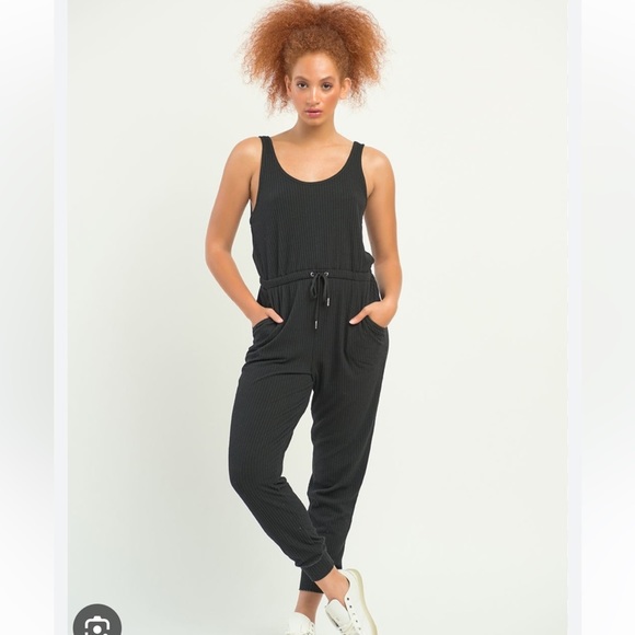 DEX Ribbed Jumpsuit - Picture 1 of 4